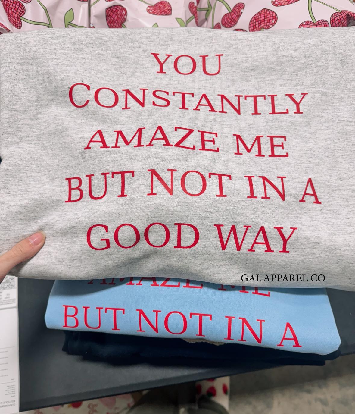 You constantly amaze me but not in a good way