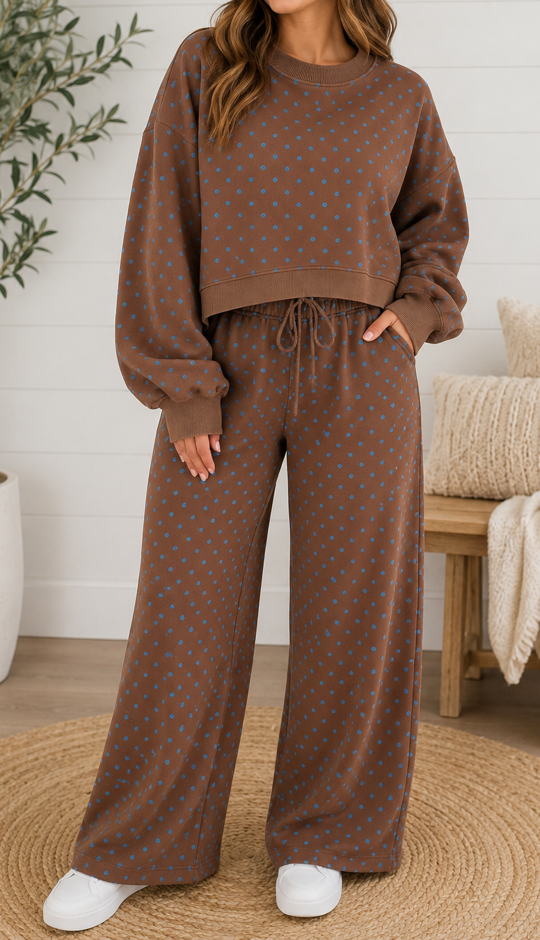 Brown Polka Dot Plus Set RTS