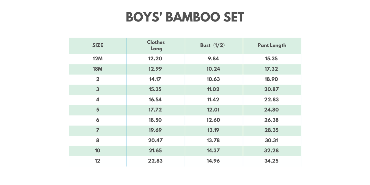 Green Mallard Bamboo Pants Set