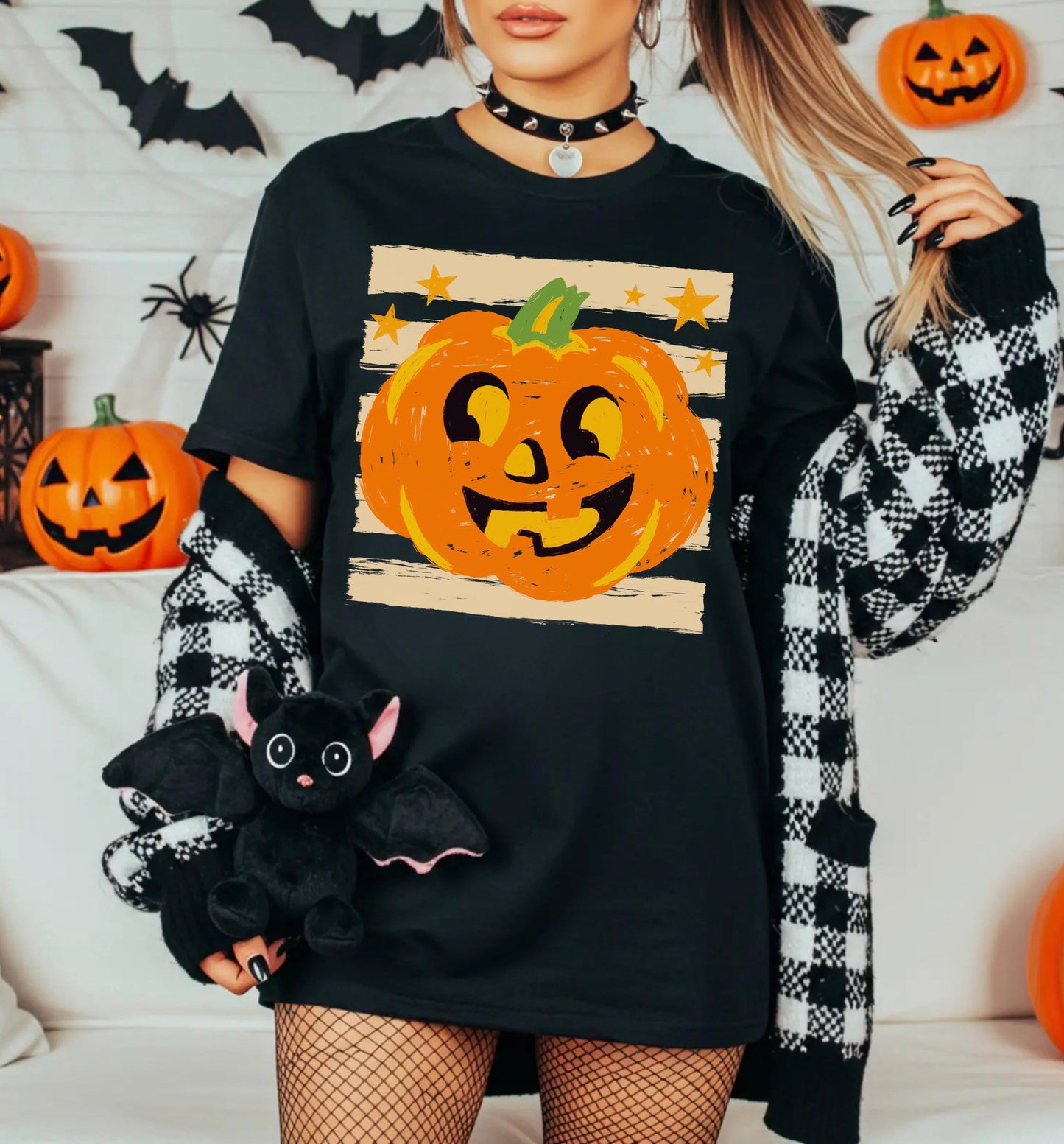 Vintage Jack O’ Lantern Halloween Graphic Tee