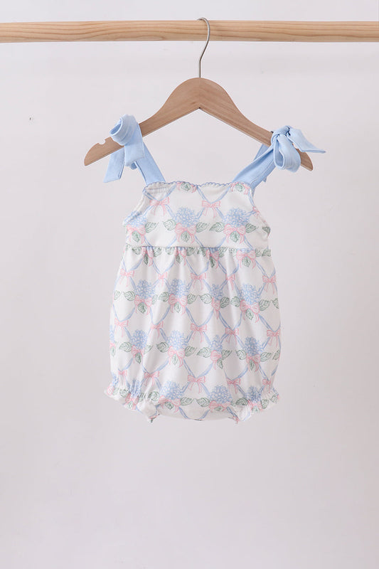 Blue Floral Knit Bubble