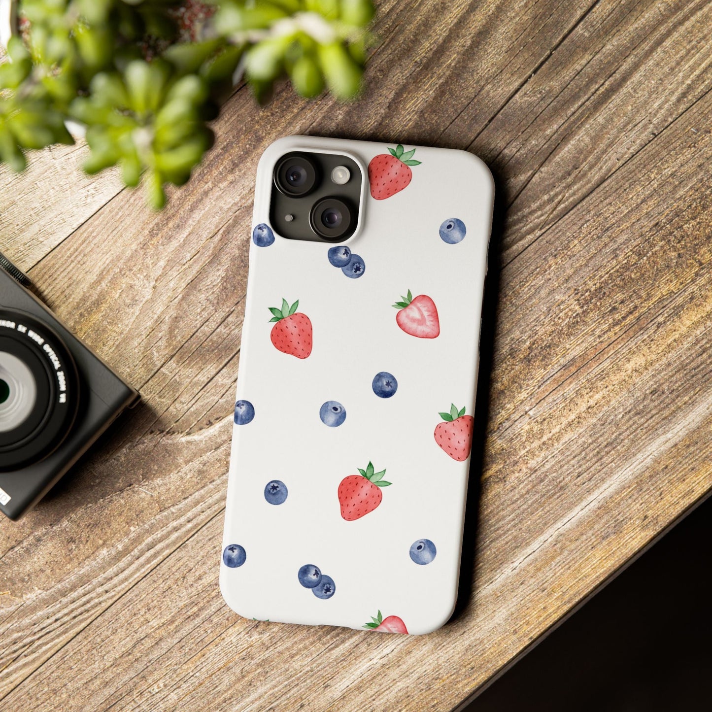 Berries & Cream Slim Phone Case