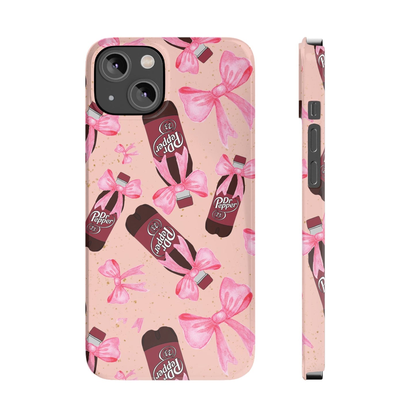 Phone Case - Bow Soda Pink Design