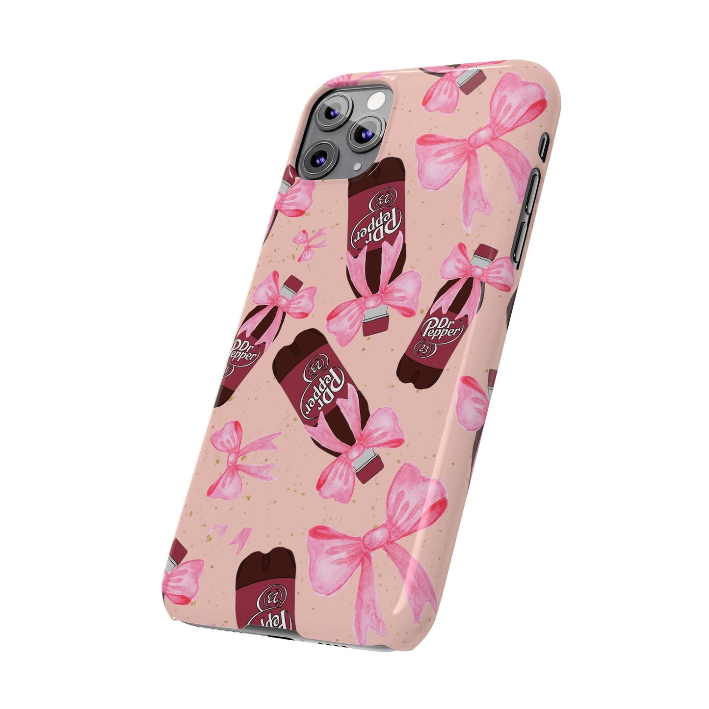 Phone Case - Bow Soda Pink Design