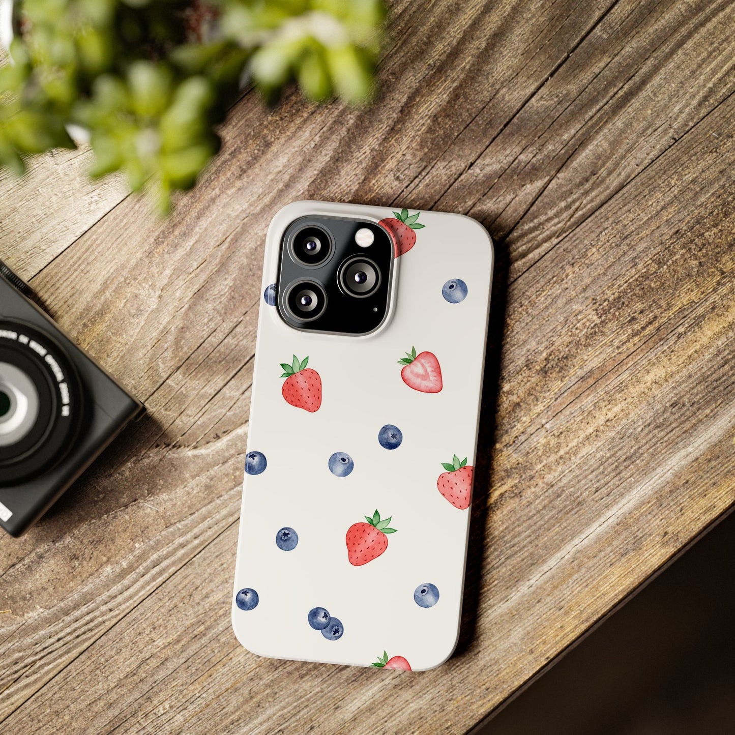 Berries & Cream Slim Phone Case