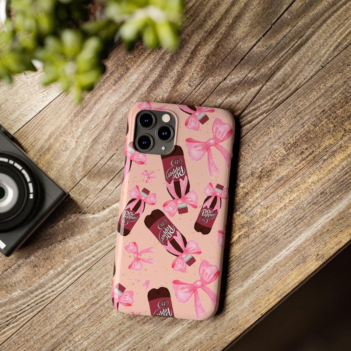 Phone Case - Bow Soda Pink Design