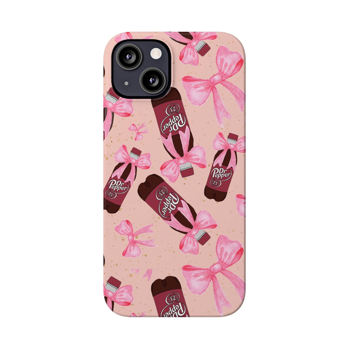 Phone Case - Bow Soda Pink Design