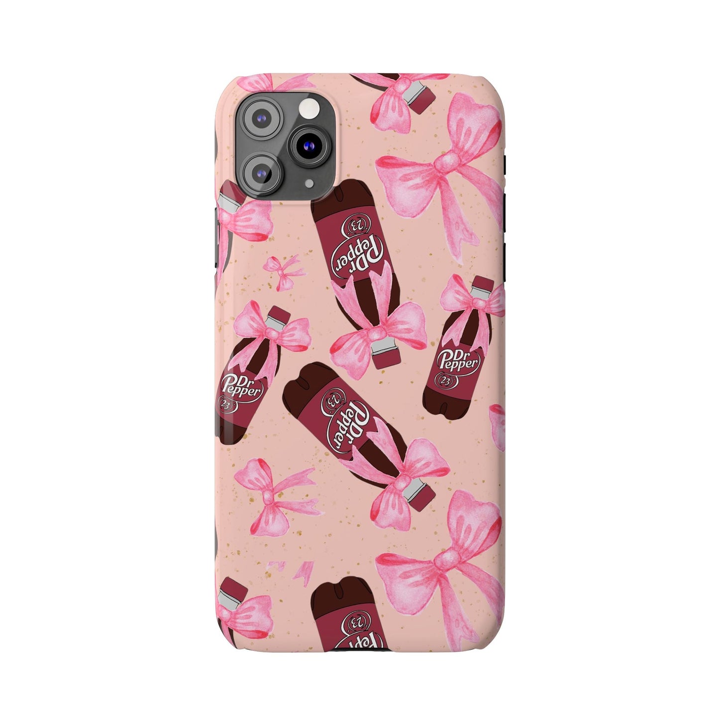 Phone Case - Bow Soda Pink Design