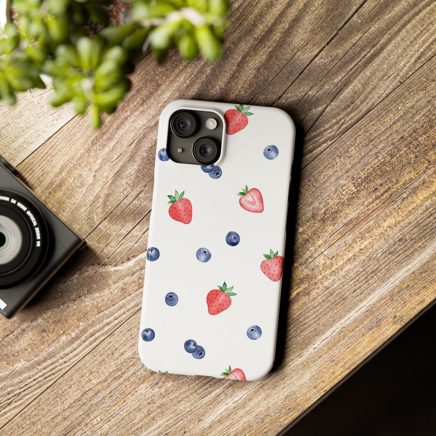 Berries & Cream Slim Phone Case