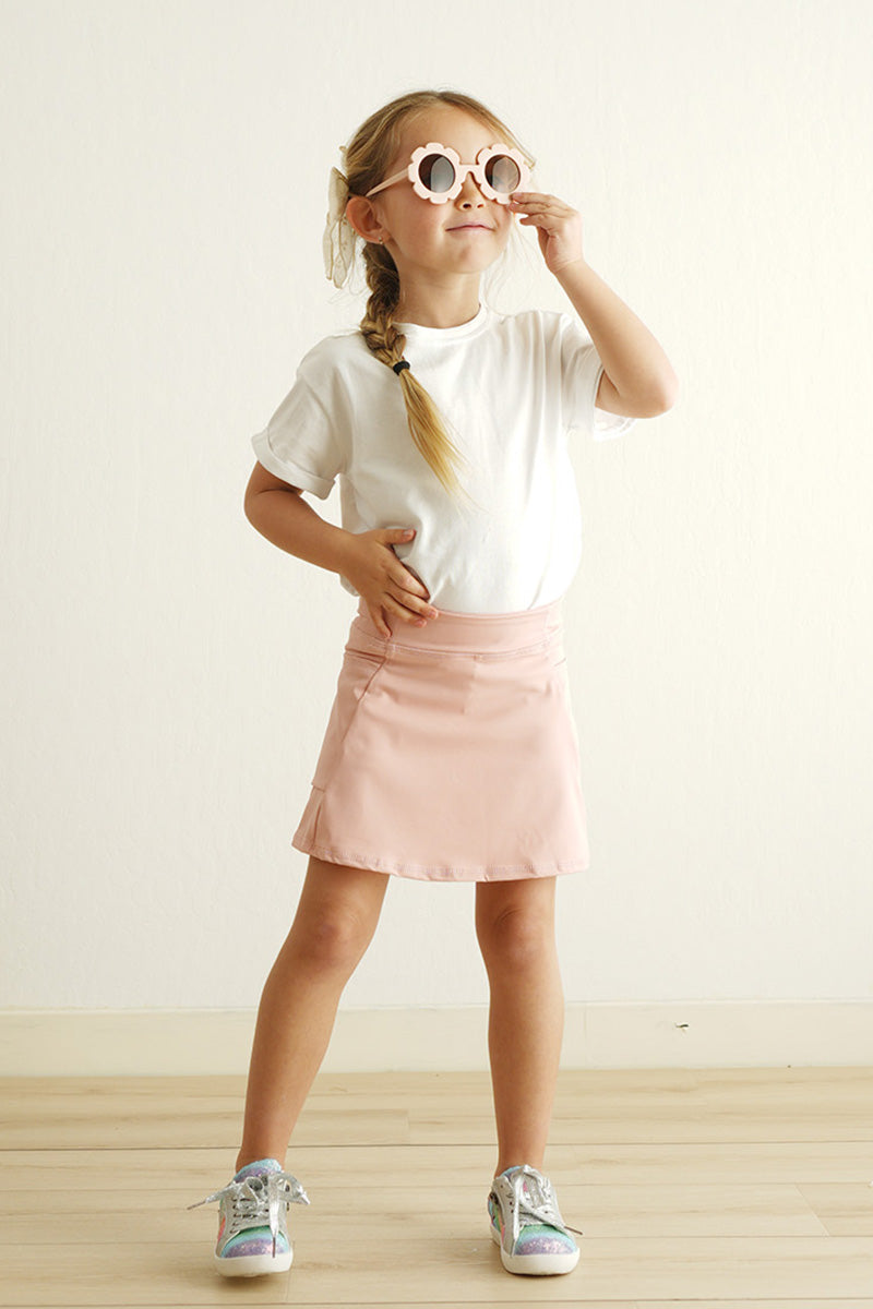 Pink active sporty girl skirt