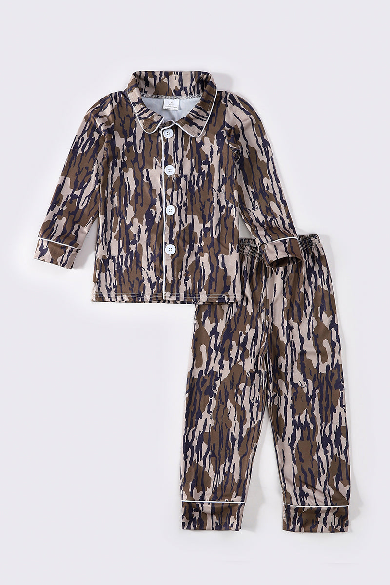 Camouflage boy pajamas set