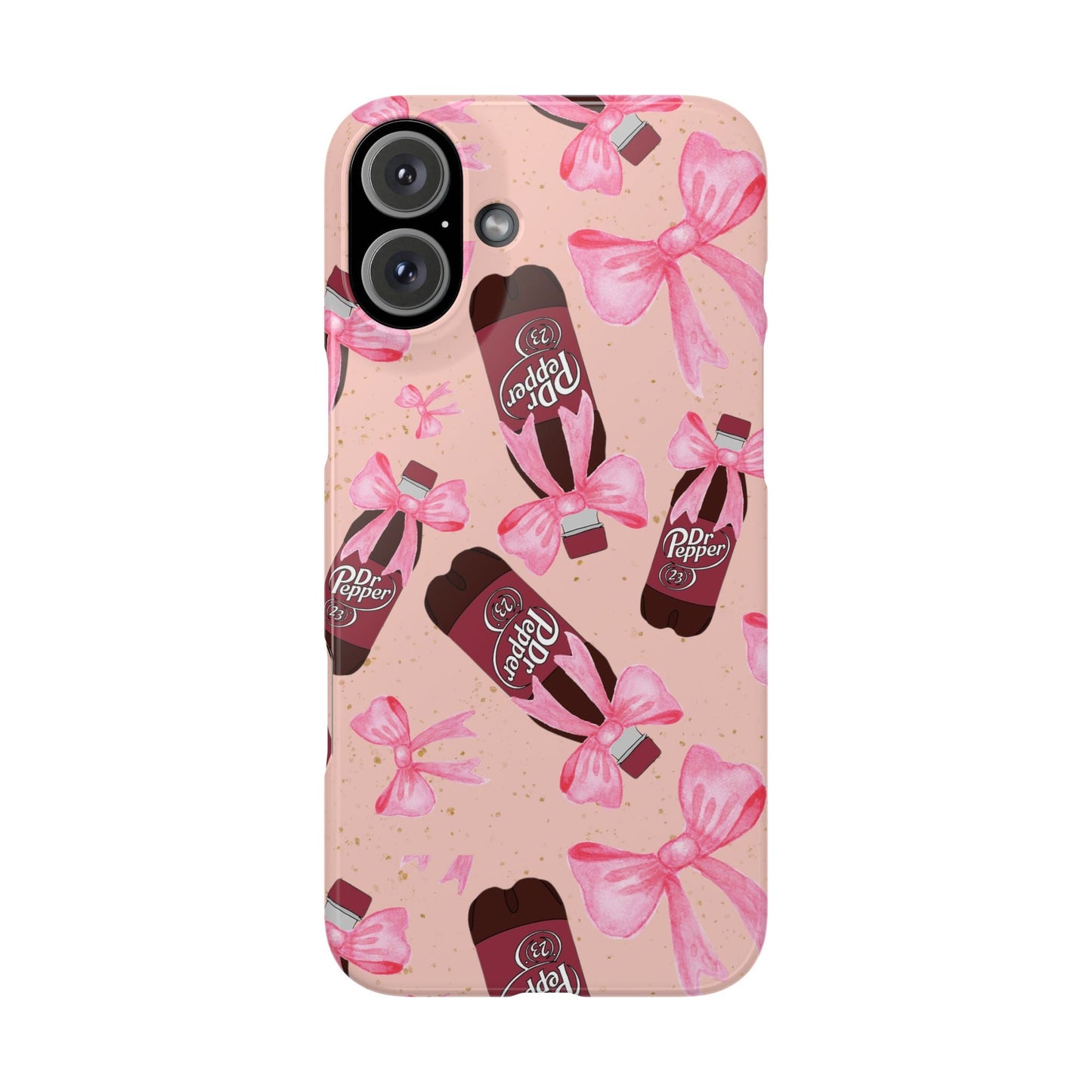 Phone Case - Bow Soda Pink Design