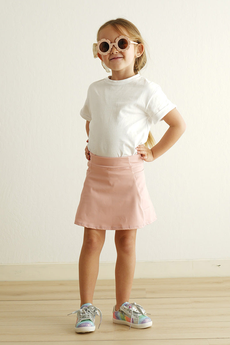 Pink active sporty girl skirt