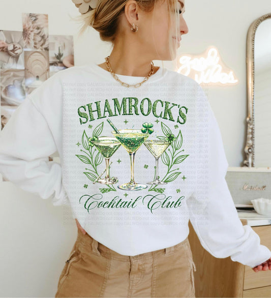 Shamrocks cocktail club tee & sweatshirt