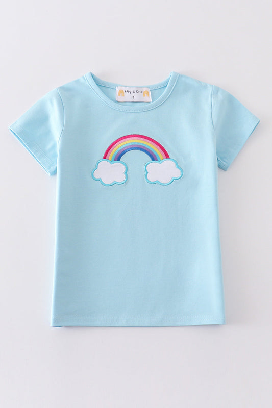 Premium blue rainbow boy top