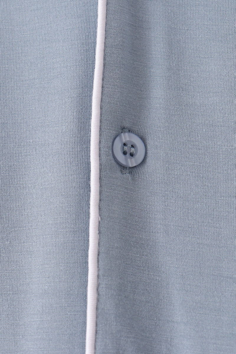 Blue bamboo mom pajama set – view 3