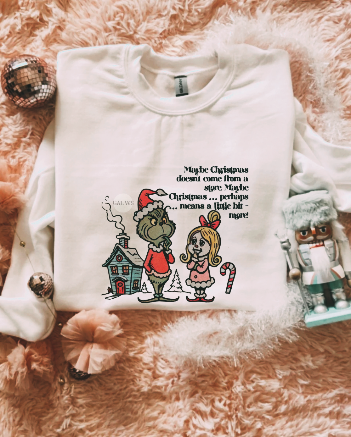 Maybe Christmas doesn't come from a store vintage design tee & sweatshirt