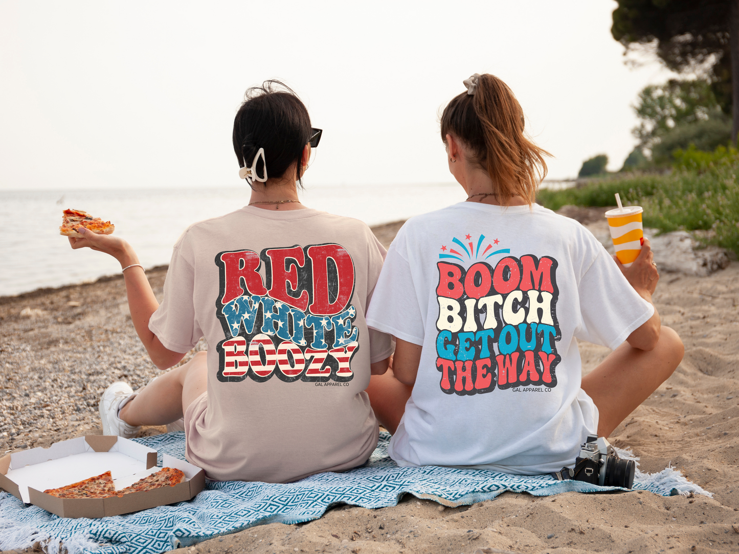 Red, White, & Boozy Design (back of shirt)