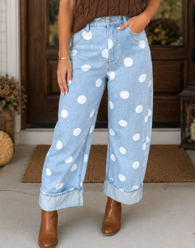 Polka Dot Casual Jeans RTS