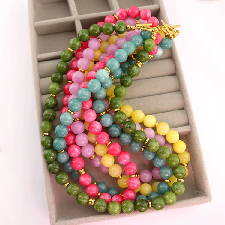 Color Pop Jade Chocker Necklace RTS