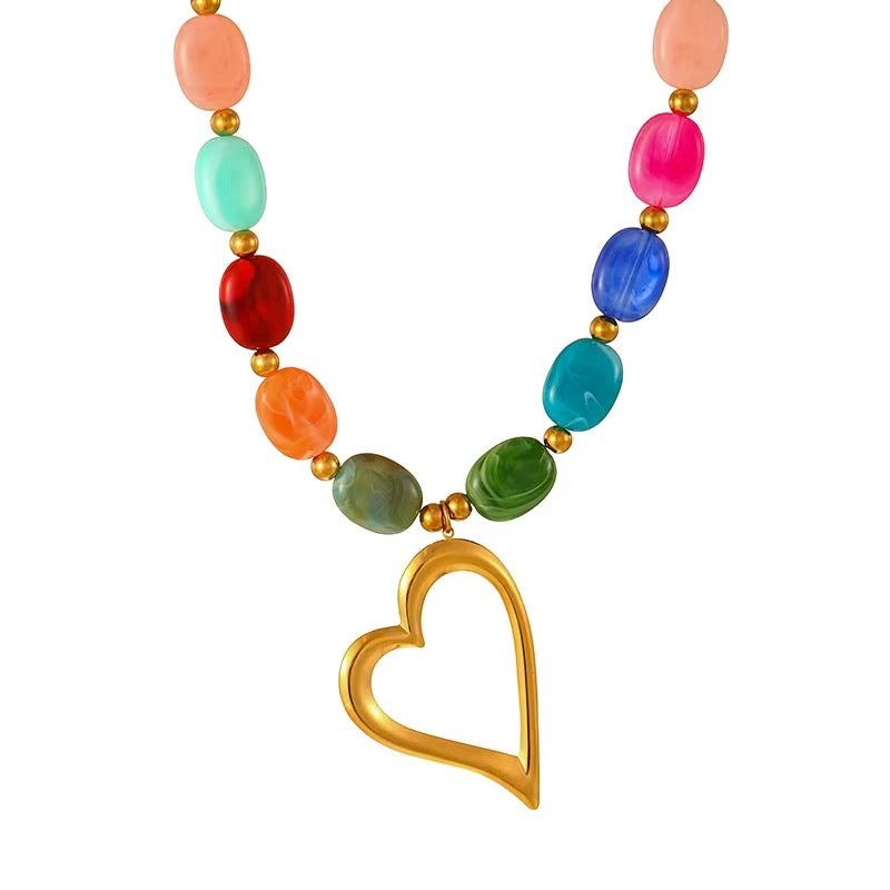 Heart Statement Necklace RTS