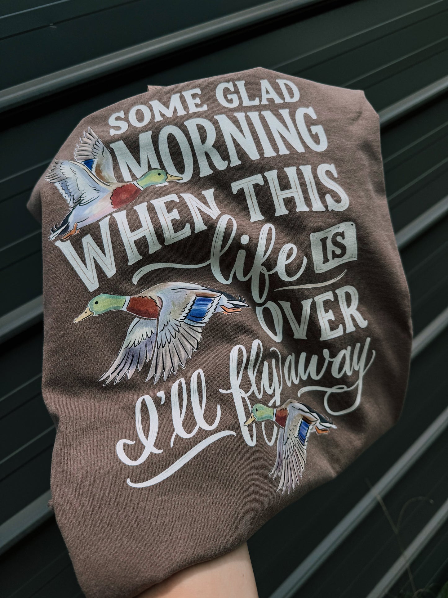 Some Glad Morning Duck Graphic Tee | Christian Hunting Shirt | Mallard Faith T-Shirt