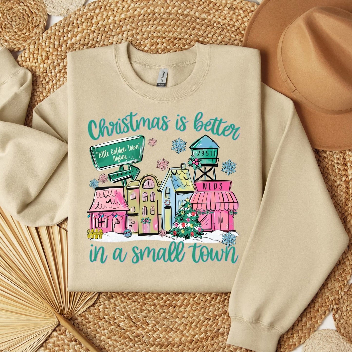 Christmas Is Better Zip Custom Sweatshirt.