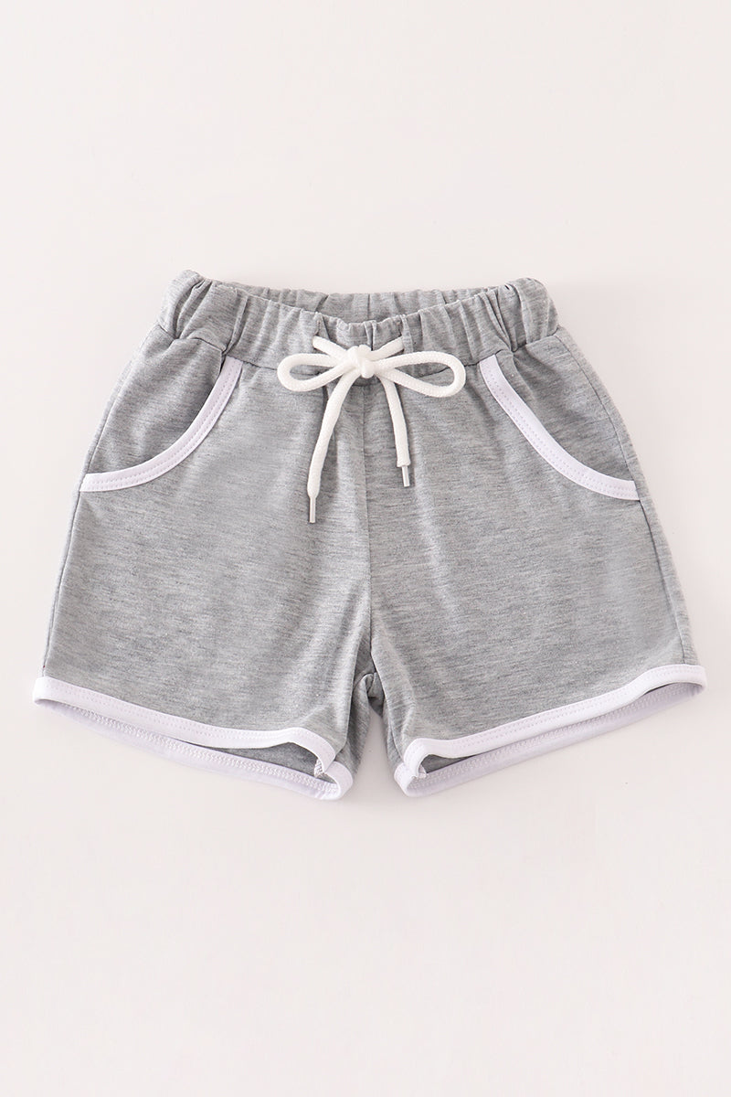 Grey boy shorts