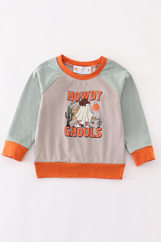 Halloween ghouls boy top