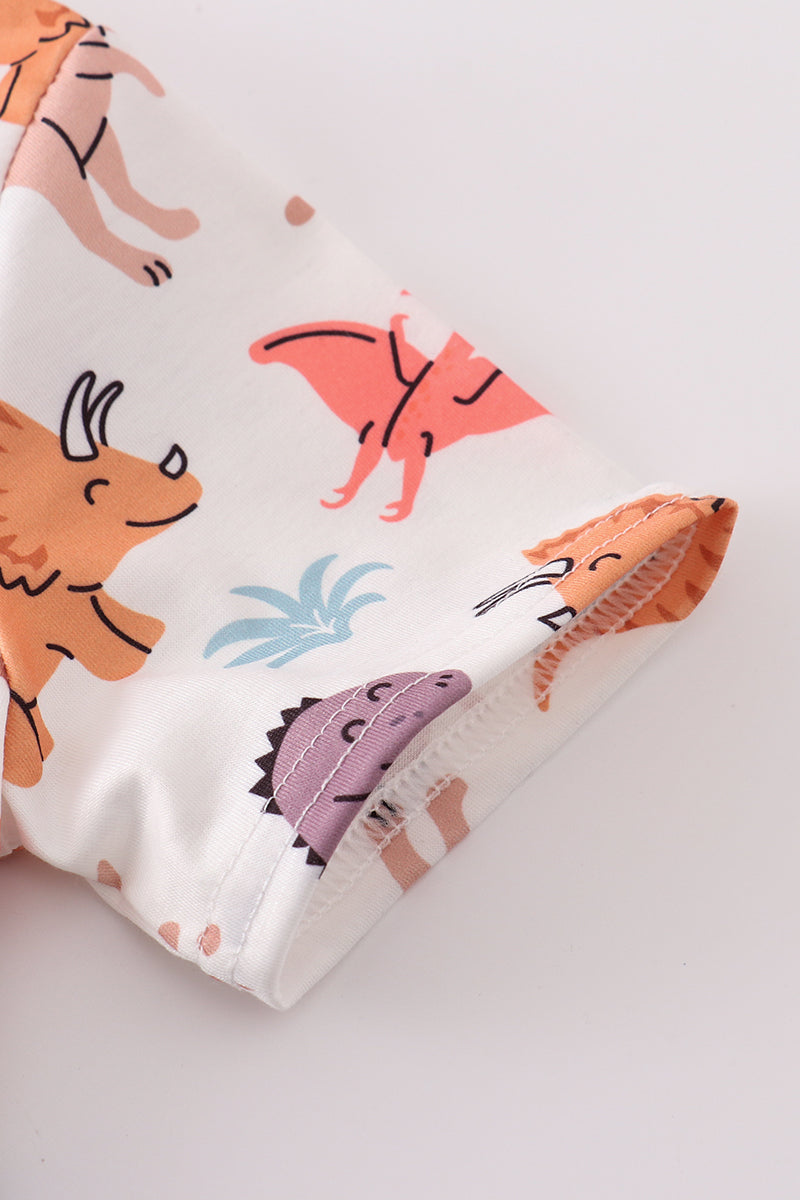 Dinosaur print boy set