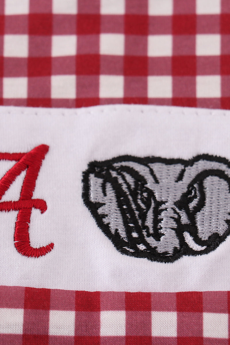 Alabama embroidery boy gingham jonjon