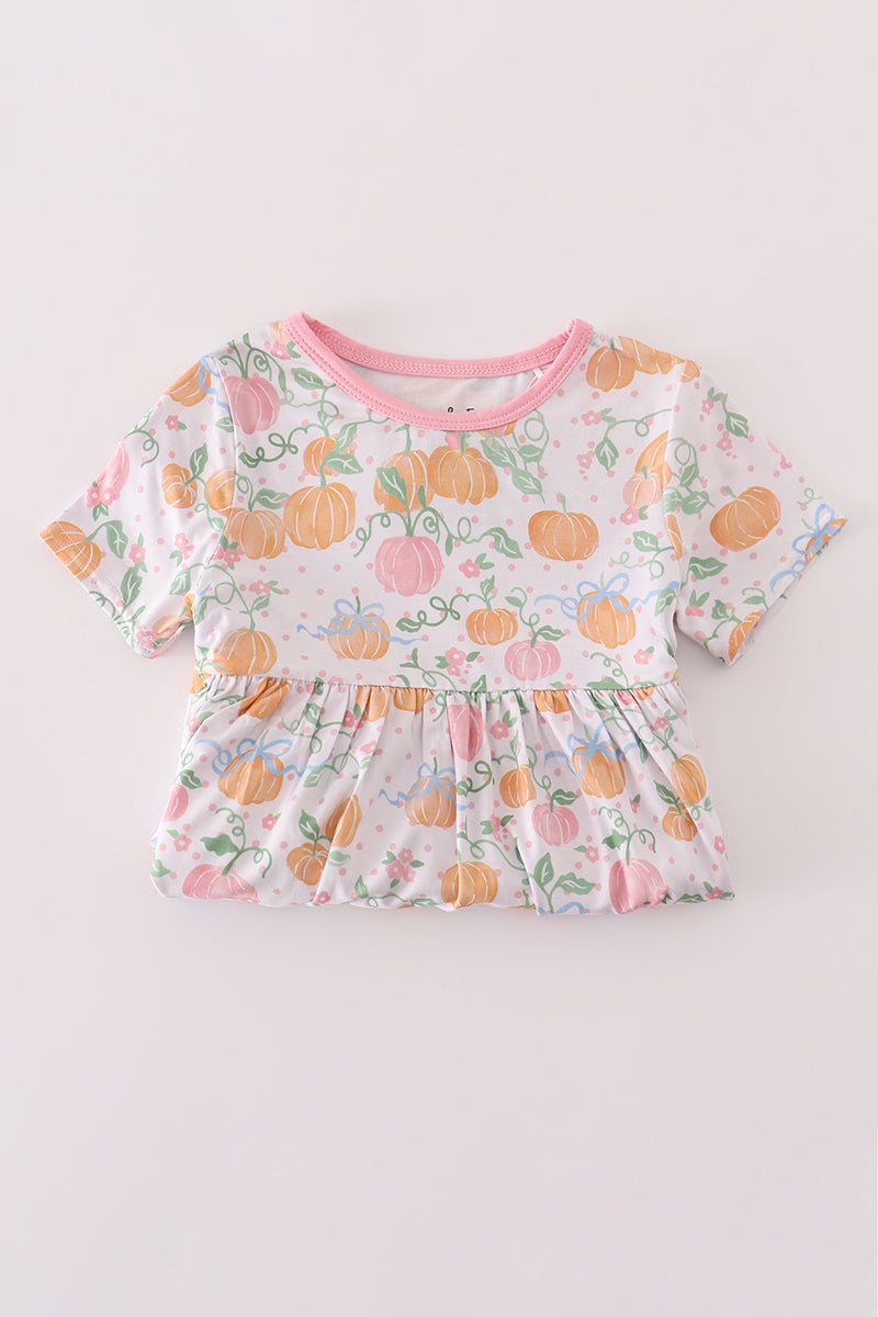 Pink pumpkin bamboo dress