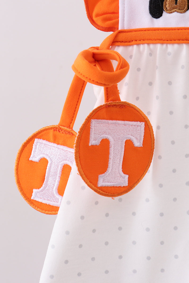Tennessee go vols embroidery bow bloomer set