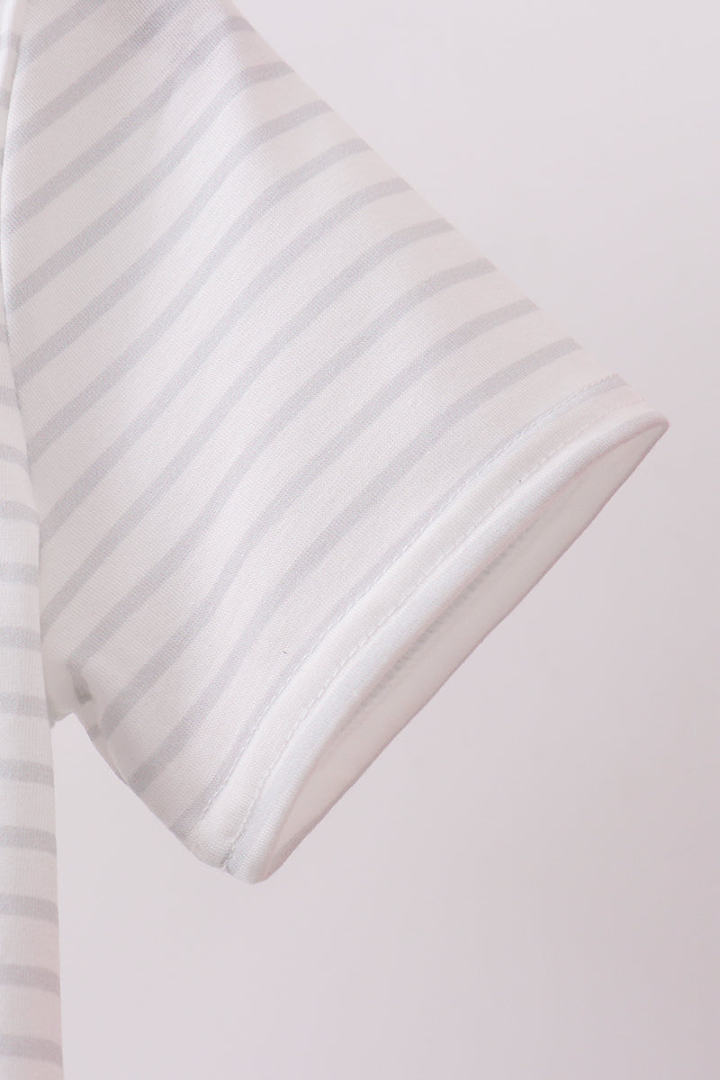 Red star applique shorts set