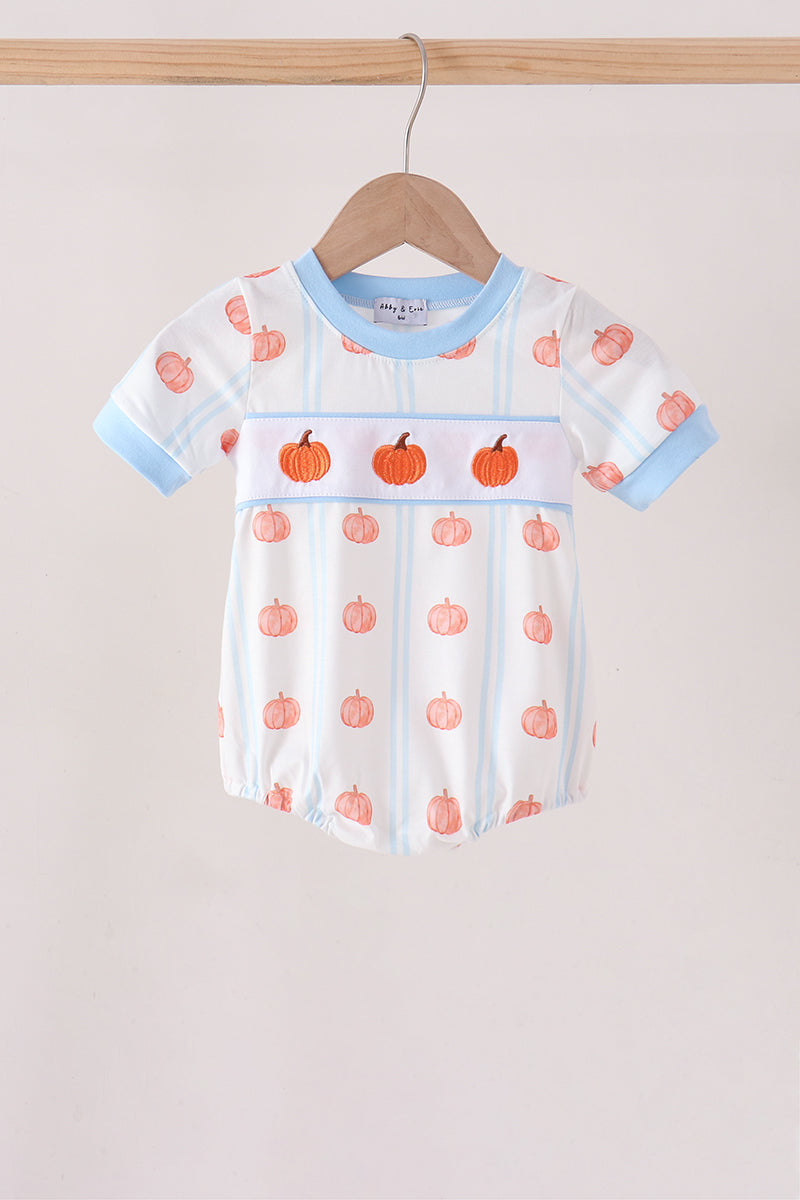 Blue Pumpkin Embroidery Bubble