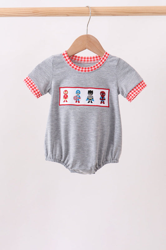 Grey character embroidery bubble