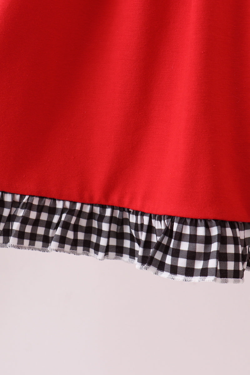 Red Georgia Smocked Dress