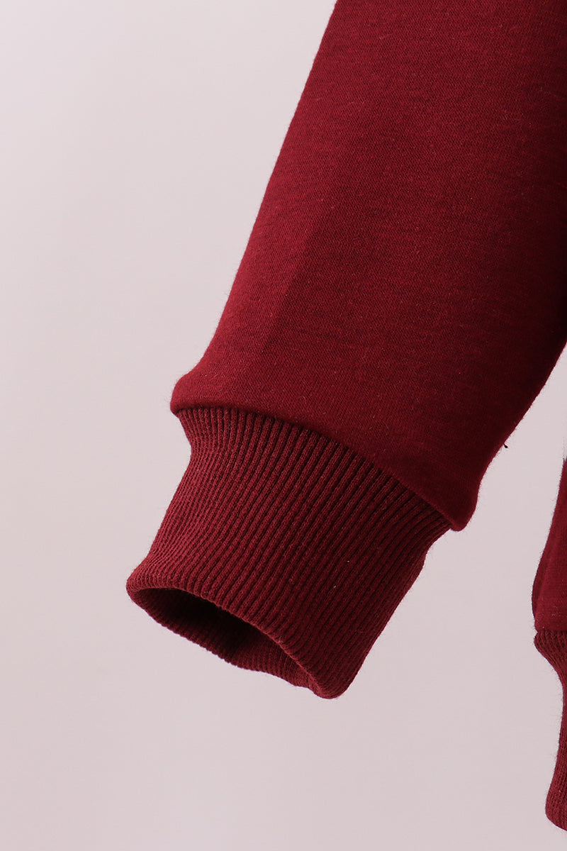 Brown Mississippi Hail State Embroidery Top