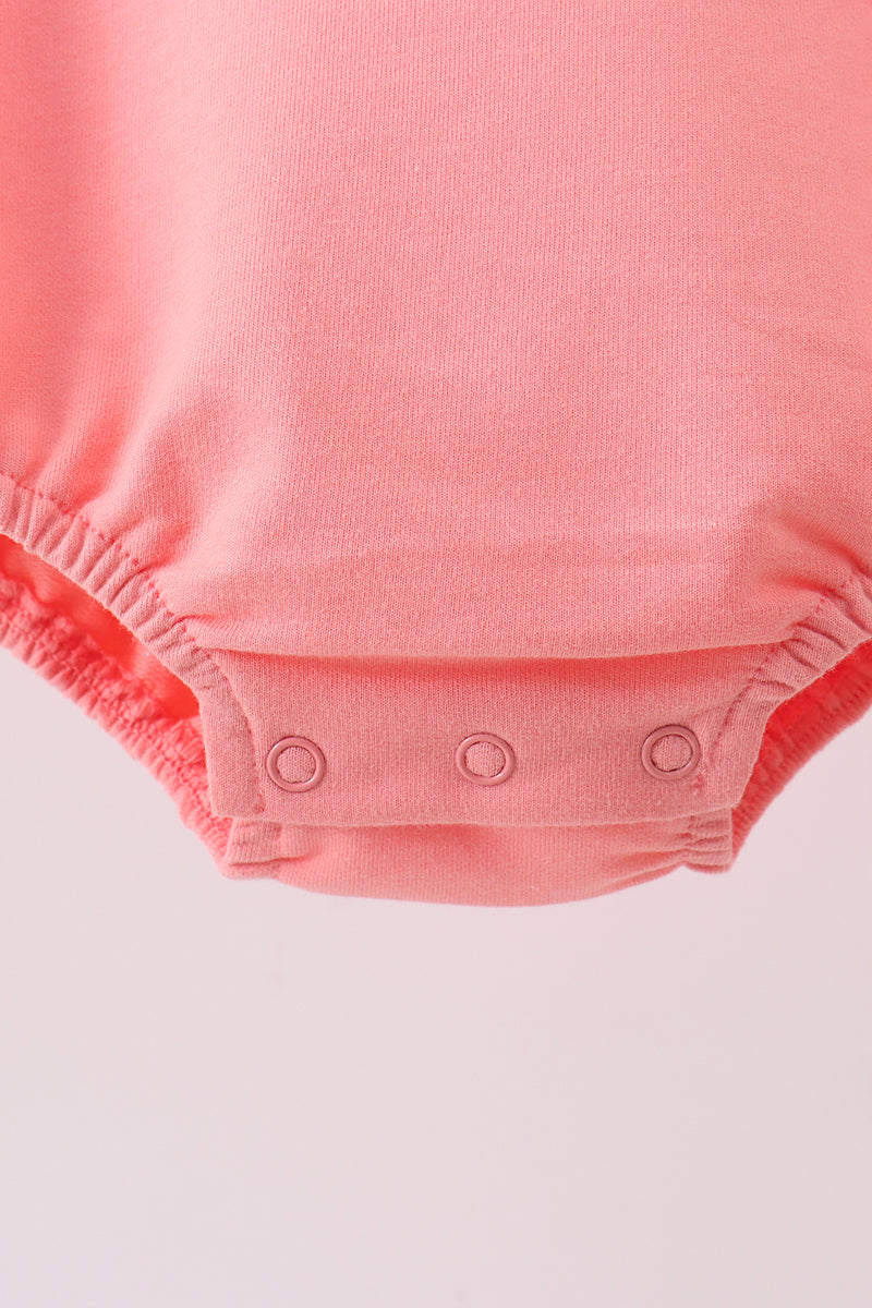 Pink Floral Bow Embroidery Bubble