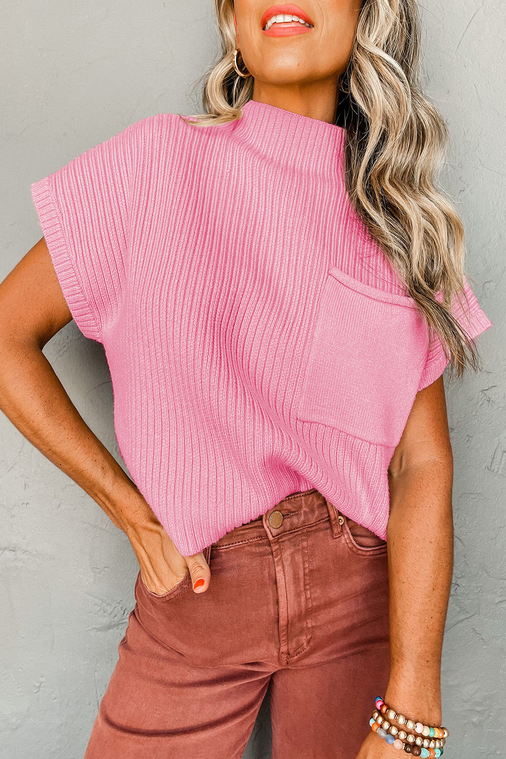Ribbed Knit Sweater  RTS