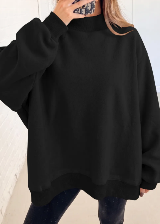 Oversize Mock Neck Sweatshirt RTS