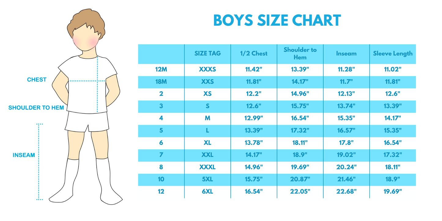 Blue cross embroidery shorts set