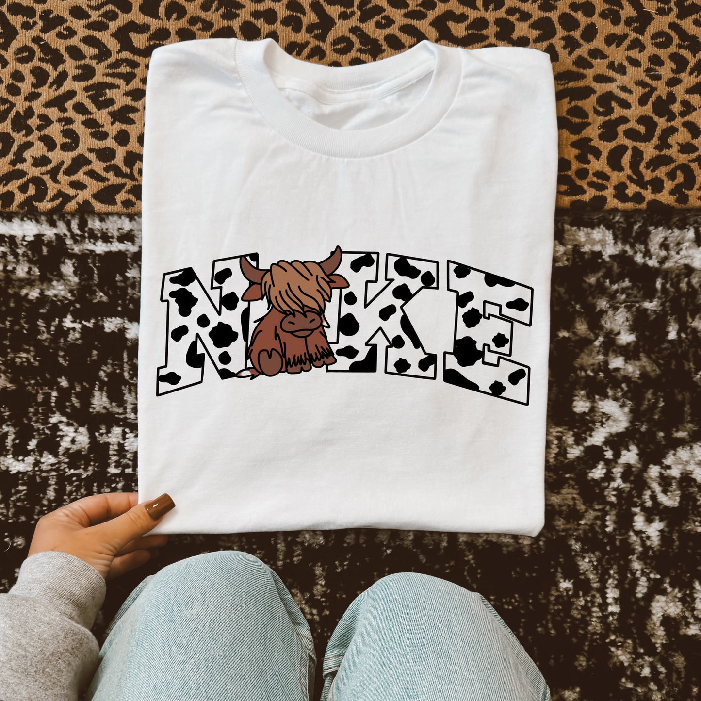 NKE HIGHLAND COW tee / sweatshirt