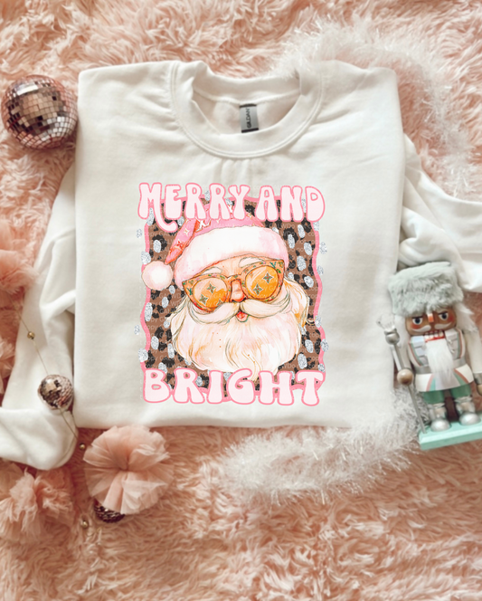 Sassy Santa in Sunnies – Merry & Bright Edition tee or sweatshirt