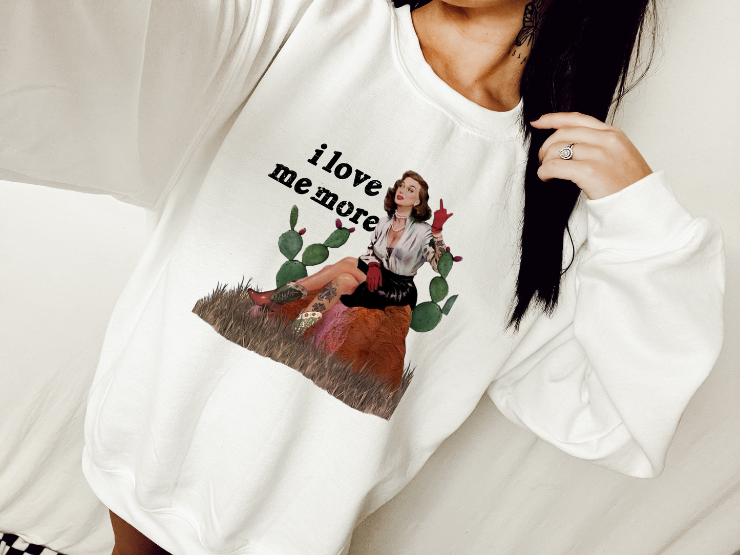 I love me more retro design tee or sweatshirt