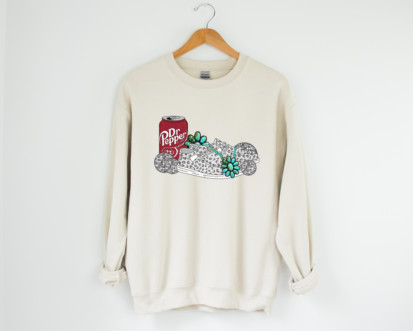 Western Dr Pepper design on tee or sweatshirt