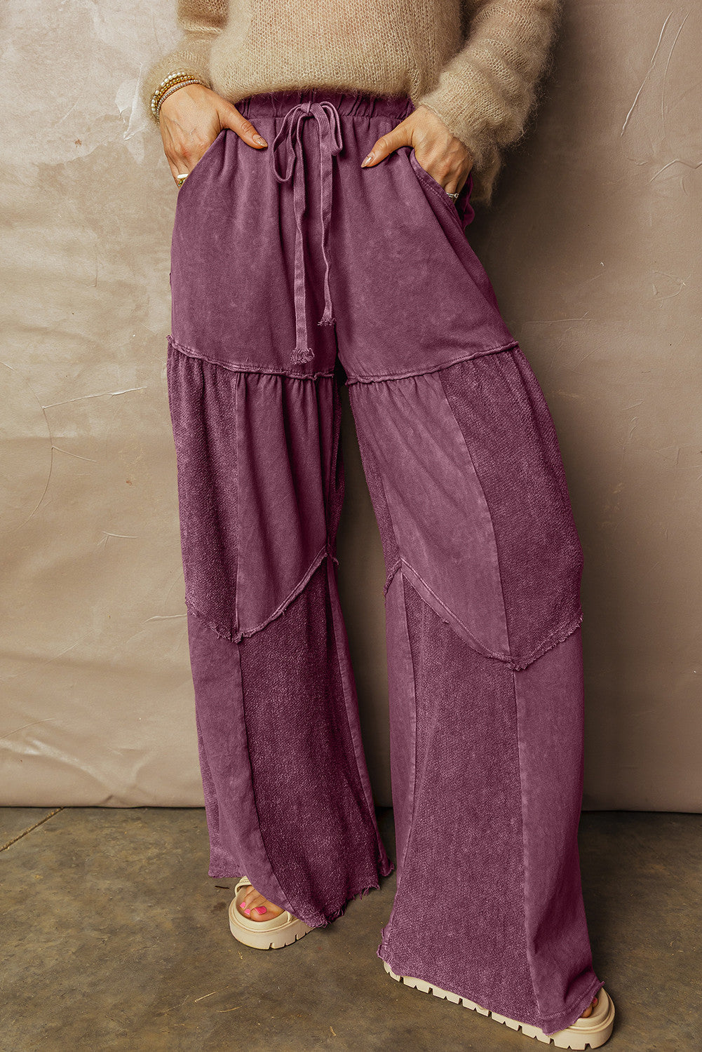 Mineral Wash Drawstring Pants