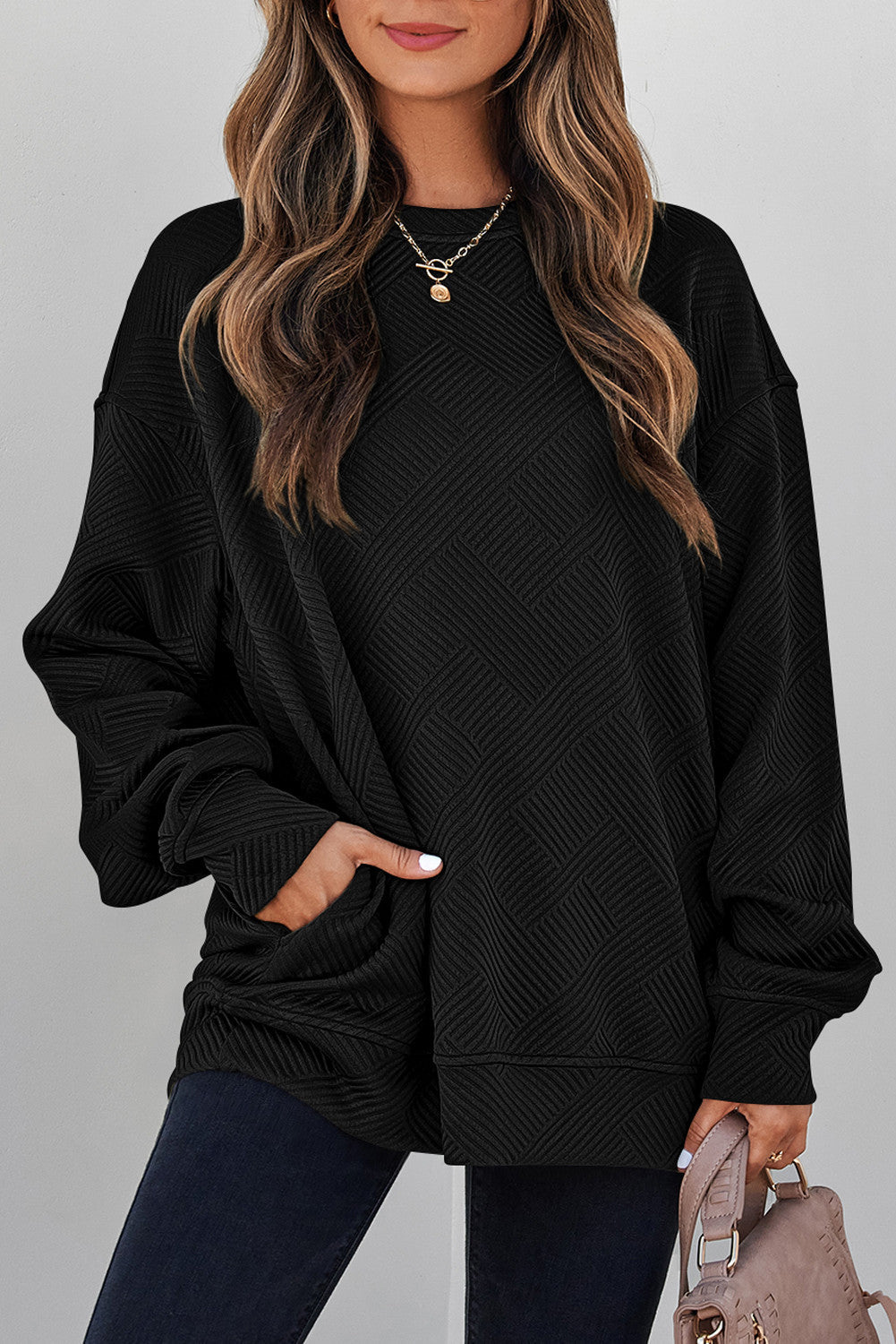 Textured Pocket Pullover RTS